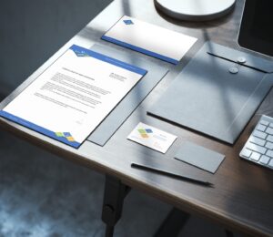 mockup papier à lettre